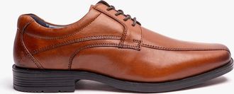 Hush Puppies Mens Hush Puppies BRANDON Mens Leather Lace-Up Shoes Tan - Brown - Size: 10