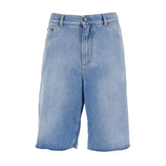 Dolce & Gabbana Heren, Korte broeken, Blauw, Maat: 2XL Leer