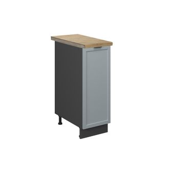 Vicco Armario De Farmacia Fame-line, Azul Claro-gris, 30 Cm, Et Roble, Vicco