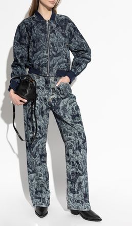 AllSaints Kaytra Denim Jacket, Womens, Navy Blue