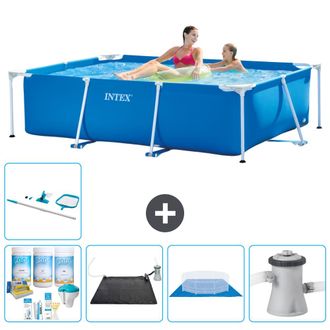 Intex Piscina Con Estructura Rectangular - 220x150x60 Cm - 7-piezas S20813