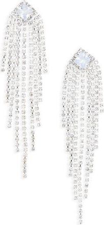 Tasha Crystal Fringe Drop Earrings in Silver Crystal at Nordstrom Rack