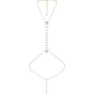 Ettika Reconstituted Turquoise Solstice Body Chain at Nordstrom