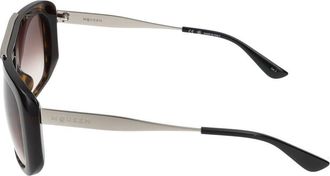Alexander McQueen Unisex Am0492s Tortoiseshell Acetate Sunglasses Brown
