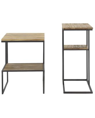 Mercana Ronin 22In Square 2-Tier Accent Table