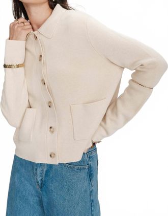 Grace & Mila Maelys Cardigan Top In Amande