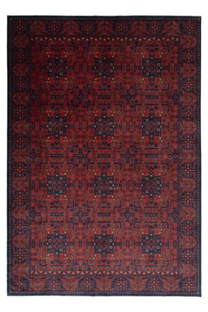 Kukoon Red Navy Low Pile Traditional Persian Velvet Texture Area Rug | Size: 160 cm x 230 cm