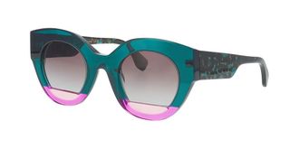 Face &agrave; Face Fill 1 2045 Womens Sunglasses Green Size 48
