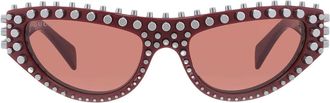 Gucci Brown Cat Eye Ladies Sunglasses GG1919S 009 55