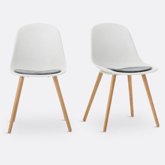La Redoute Interieurs Set van 2 stoelen met schelpzitting Zapong