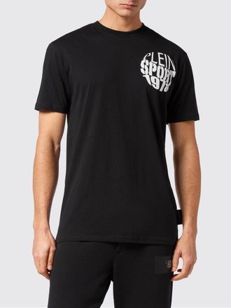 Plein Sport T-shirt slim fit in cotone con logo stampato sul davanti