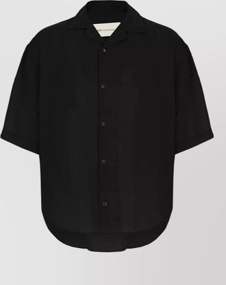 Ami short sleeve shirt curved hem design