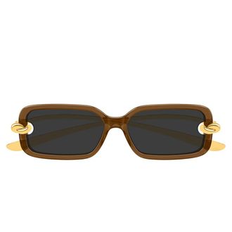 Bottega Veneta Sunglasses Bv1439 S 005 Gold Brown/Grey Women