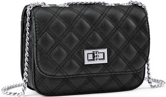 Lascana Umh&auml;ngetasche LASCANA Minibag, Damen, Gr. B/H/T: 19cm x 14cm x 5cm, schwarz, Lederimitat, unifarben, Taschen Umh&auml;ngetasche, Handtasche, Henkeltasche m