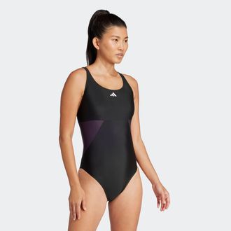 adidas Badeanzug ADIDAS PERFORMANCE BOS CB SUIT, Damen, Gr. 46, N-Gr, schwarz (schwarz, legend ivy), Obermaterial: 78% Polyamid, 22% Elasthan, Badeanz&uuml;ge Bad