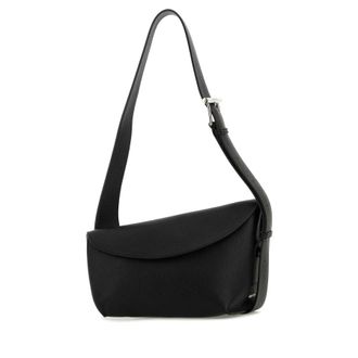 Alexander McQueen Alexander Mcqueen Black Large Sling T-Bar Crossbody Bag