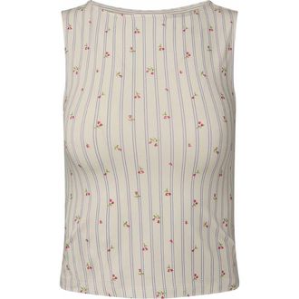 WeWoreWhat Boatneck Tank in Ivory at Nordstrom, Size X-Large