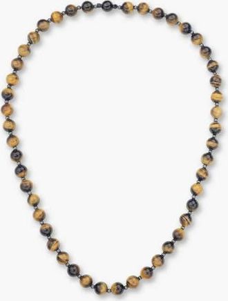 Classicharms Tigers Eye Beaded Necklace in Black at Nordstrom