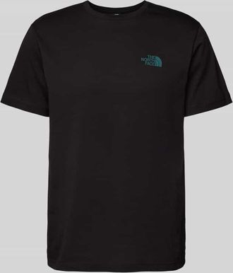The North Face T-Shirt mit Label-Print in Black, Größe M