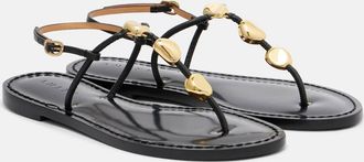Amanu Studio Nairobi leather thong sandals