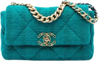 Chanel Pre-owned 19 Flap Bag - - Pre-owned - Donna - Blu - ONE SIZE