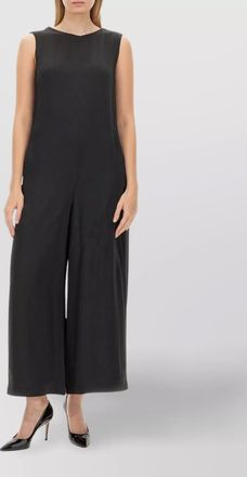 Max Mara bow detail sleeveless wide leg suit