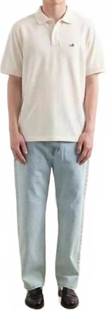 Edmmond Studios Duck Polo Shirt In Off White