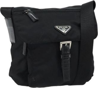 Prada unisex, Pre-owned, Zwart, Maat: ONE Size Nylon