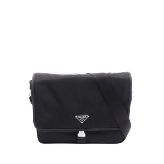 Prada Pre-owned Prada Saffiano Trimmed Tessuto Buckle Messenger Bag Unisex COEYMNU8HP32DUHQ