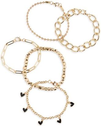BP. Set of 5 Bracelets in Gold at Nordstrom
