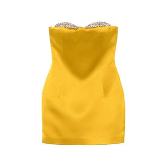 New Arrivals Noelie Crystal-embellished Strapless Dress