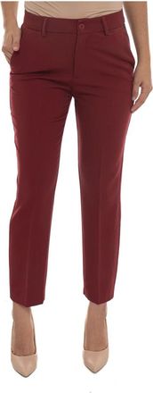 Liu Jo Chino NY Gabardine Chino - Dames - Chinos - Rood - XS - Leer - Broeken