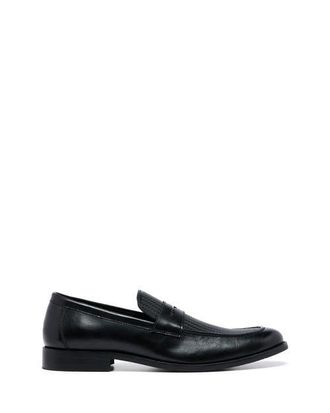 Uncut CLARKE Round Toe Penny Loafer in Black Pu at Nordstrom, Size 12