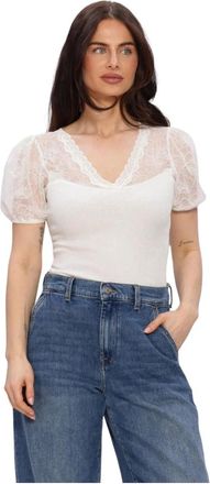 Rosemunde Dames, Blouses & Shirts, Wit, Maat: S Denim