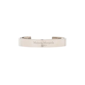 Maison Margiela Zilveren Armband met Logo - unisex - Armbanden - Grijs - 3XL - Accessoires