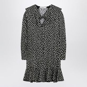 Chlo&eacute; Silk Jacquard Mini Dress With Polka Dot Print