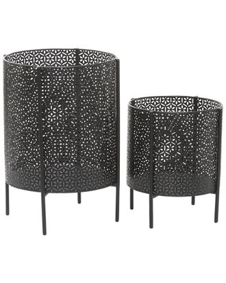 CosmoLiving by Cosmopolitan Cosmoliving By Cosmopolitan Set Of 2 Metal Planters