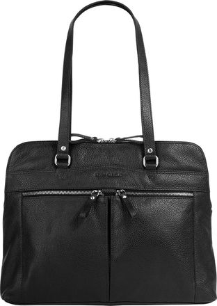 Betty Barclay Aktentasche BETTY BARCLAY, Damen, Gr. B/H/T: 39cm x 30cm x 9cm onesize, schwarz, Leder, leicht gl&auml;nzend, Taschen Aktentasche, echt Leder
