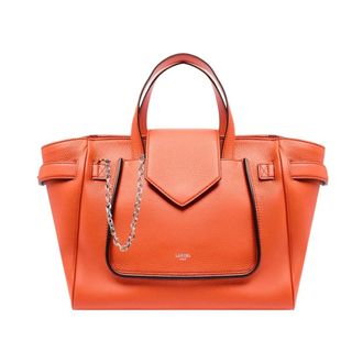 Lancel Th&eacute;a S Handtas - Dames - Tassen - Oranje - Maat: ONE Size Leer