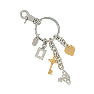 Vivienne Westwood Keyrings, unisex, Gray, Size: ONE SIZE Multi Charm Keyring