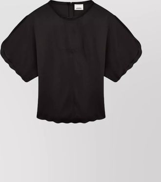 Isabel Marant curved hem cut-out blouse