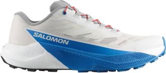 Salomon Mens Pulsar Hiking Shoes In Lunar Rock/white/french Blue