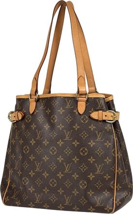 Louis Vuitton Brown Monogram Shoulder Bag Tote Bag (Pre-Owned)