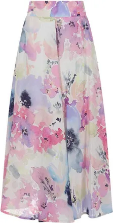 120% Lino Long Linen Skirt