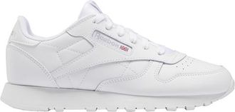 Reebok Boys Classic Leather - Boys Grade School Running Shoes White/White Size 3.5