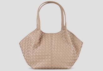 Alexander Smith Rachel Medium shoulder bag in camel woven leather