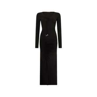 Roberto Cavalli Dames, Jurken, Zwart, Maat: M Viscose