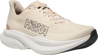 Hoka One One Womens Mach 6 Low Top Sneakers In Eggnog, Vanilla