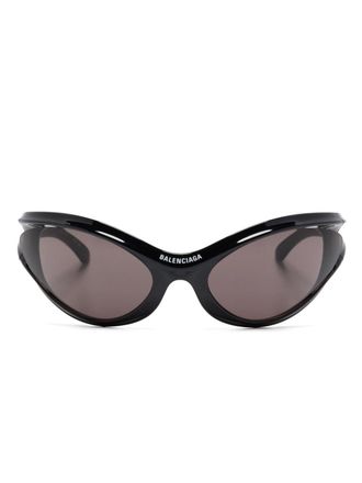 Balenciaga Dynamo round-frame sunglasses - unisex - Nylon - One Size - Black
