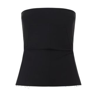 Rick Owens Dames, Tops, Zwart, Maat: XS Wol